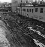 Byggnad N:o 6, tillbyggnad 1954. Gjutning.