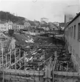 Byggnad N:o 6, tillbyggnad 1954. Formsättning för gjutning.