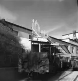 Byggnad No. 6, tillbyggnad år 1954. Tillbyggnad för kontor på Papyrus fabrik, 20/5-1955.