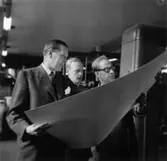 Ingenjör Sillén och ingenjör Ingvar Lundquist, okänd.