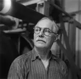 Maskinförare Edvin Andersson. På Rygatan.