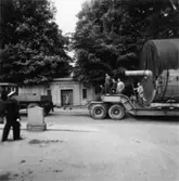 PM 2 N Yankeecylinder, transport.
Ingenjör Harald Sillén längst fram till vänster.