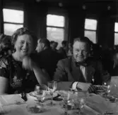 Personalfest 1956.
Foto: Fröken Melander.
Jansson Karin, Håkan Törnquist.