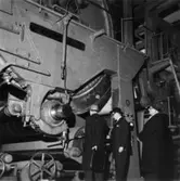 Besök av leverantörer till PM 2 N.
Överingenjör William Tibell, gäster från KMW.