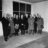 Besök av leverantörer till PM 2 N.
Gäster från KMW. Från Papyrus: disponent Hans Hulthén, överingenjör William Tibell, ingenjör Holger Sillén.