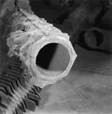 Babcock & Wilcox economiser, vid explosionen skadade rör.