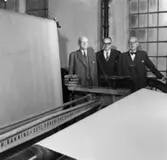 Överingenjör Einar Schiller, William Tibell och Reinhold Wendel.