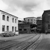 Verkstadens omklädningsrum.