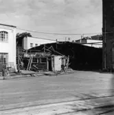 Verkstadens omklädningsrum.