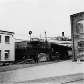 Verkstadens omklädningsrum.