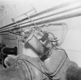 Vattenfiltret, hydrauliska pumpar.