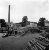 Exteriör av nya renseriet på Papyrus, den 10/8-1961.