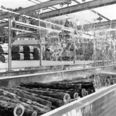 Exteriör av nya renseriet på Papyrus, den 10/8-1961.