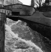 Mölndalsån inom fabriksområdet vid byggnad nr 19.