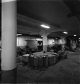 Byggnad 19. Förstärkning av bjälklag genom megapålning.