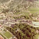 Flygfoto över Papyrus fabriksområde, 9/6-1969.