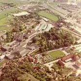 Flygfoto över Papyrus fabriksområde, 9/6-1969.