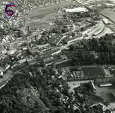 Flygfoto över Papyrus fabriksområde, 9/6-1969.