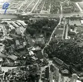 Flygfoto över Papyrus fabriksområde, 9/6-1969.