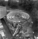 Avloppsvattenreningsanläggning på Papyrus fabriksområde, 21/7-1970.