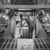 Interiörbild från Papyrus Nymölla AB. Rullpackning.