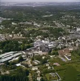 Flygfoto över Papyrus fabriksområde.