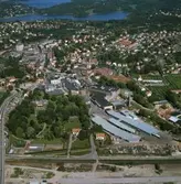 Flygfoto över Papyrus fabriksområde.