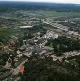 Flygfoto över Papyrus fabriksområde.