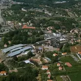 Flygfoto över Papyrus fabriksområde.