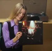 Skivomslag med ABBA. Fotografi för Papyrus årsberättelse 1981.
Foto: Sten Granath, Wezäta.