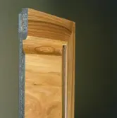 Spånskivor, genomskärning av dörr. Fotografi för Papyrus årsberättelse 1980.
Foto: Sten Granath, Wezäta.