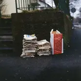 Tidningsinsamling, returpapper, tidningar.