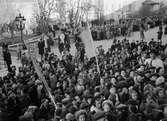 Barnens Dags-firande utanför Universitetshuset, Uppsala maj 1941