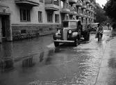Översvämning på Börjegatan, Luthagen, Uppsala 1939