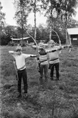 Bågskyttar i Lindome bågskytteklubb, år 1983. 