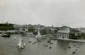 Flygfoto tagits mot kungsbron