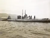 Italienska ubåten FOCA? 
Invid varvet Fiat-San Giorgia i Spezia.