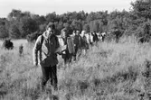 Kållereds hembygdsgille anordnar vandring till Tårås mad i Kållered, år 1983. 