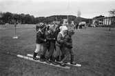 Annestorpsdalens scoutkår anordnar distriktstävlingar från scoutgården vid Konditorivägen i Lindome, år 1983. 