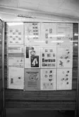 Frimärksutställning på Lindome bibliotek, år 1983.

För mer information om bilden se under tilläggsinformation.