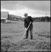 Sundals-Ryr. Anders Aronsson slår gräs.
