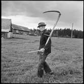 Sundals-Ryr.  Anders Aronsson slår gräs.