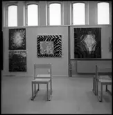 Trollhättan. Gamla varmbadhuset. Utställningen: Lapptäcke. 7-21/12 1969