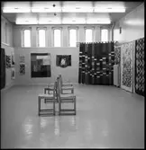 Trollhättan. Gamla varmbadhuset. Utställningen: Lapptäcke. 7-21/12 1969