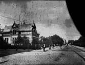 Milkontoret, envånings bostadshus med inredd vind.Storgatan norrut från Järnvägsgatan.