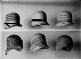 Sex damhattar.
Örebro Strå & Filthattfabrik, Nygatan 11A, Örebro.