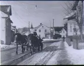 Snöblask på Ållebergsvägen.