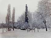 Centralparken, Karl XIV statyn.
Vinterbild.