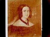 Personporträtt, Emilia Dicksson, född 1818, död 1840, oljeporträtt.
Ägare Kate Tidholm, Bredgatan 4, Örebro.