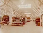 Albin Rapps Konfektionsfabrik, interiör från lageravdelningen.